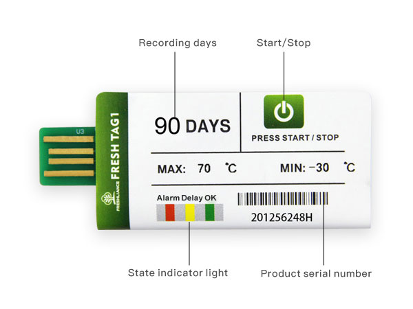 Fresh Tag 1 NFC Temperature Data Logger