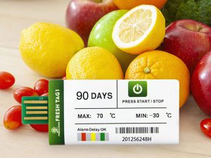 fruit NFC temperature data logger