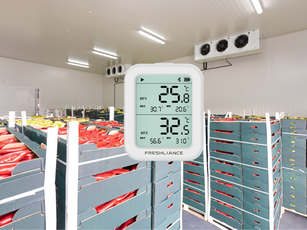 Bluetooth temperature humidity data logger for warehousing cold chain