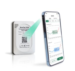 Warehouse Bluetooth temperature humidity data monitor with display