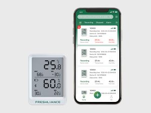 Warehouse Bluetooth temperature humidity data monitor with display