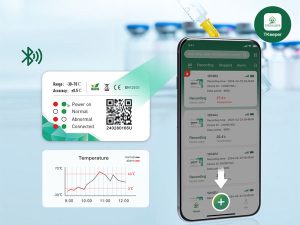 laboratory ble temperature data logger that can view historical data
