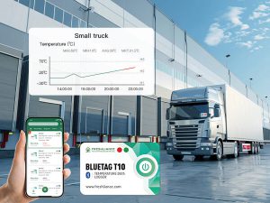 Cold chain transportation Bluetooth temperature logger to view data through mobile phone