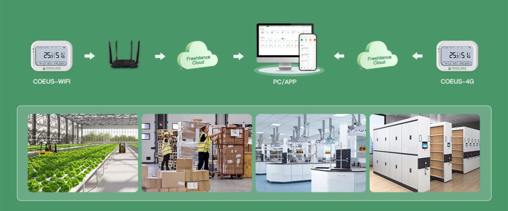 real-time thermometers for cherry transportation and storage