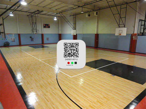 Mini Bluetooth Temperature Logger for Basketball Court Floor Temperature Monitoring