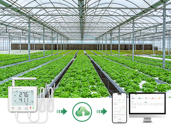 GSP100 Wireless Real-time Data Logger for Greenhouses and Warehousing