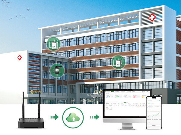 GAEA Series G2000 4G/WiFi/LAN LoRa Gateway Real-Time Data Monitoring for Large-Area Storage