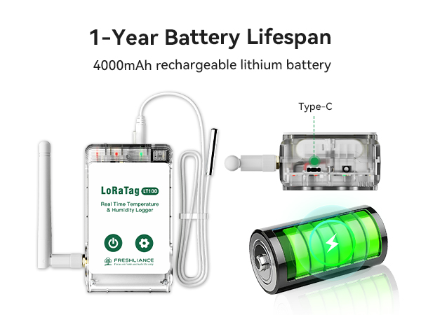 LoRa Tag LT100 Wireless LoRa Temperature Data Sensor